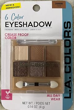 L.A. COLORS Sombra de ojos de 6 colores C68686 Haute