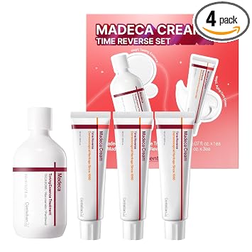 CENTELLIAN 24 Madeca Cream Time Reverse + Toning Essence Set - Pack de 4