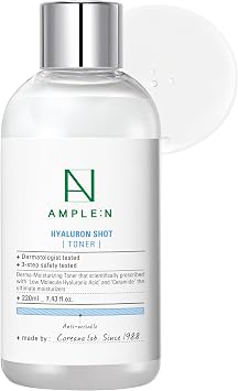 Ample:N Hyaluron Shot Toner, tónico coreano de esencia de ácido hialurónico