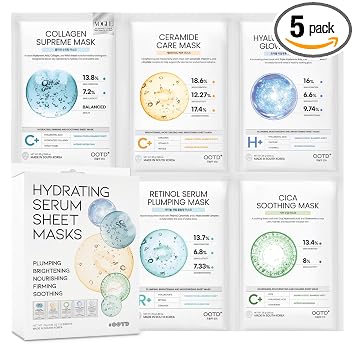 #OOTD - Kit de mascarilla coreana, colágeno, ciica, ceramida, retinol