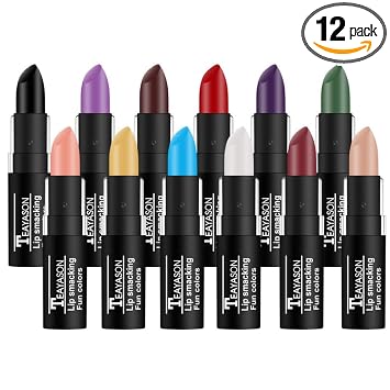 Juego de lápices labiales mate de vampiro vívido, de larga duración, impermeable, de terciopelo, para fiestas, bailes de máscaras, cosplay, maquillaje de Halloween