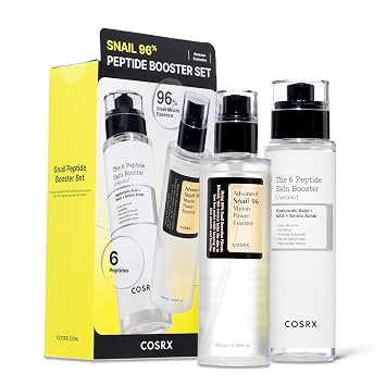 COSRX Snail Mucin - Juego de refuerzo de péptidos al 96%, set de regalo de