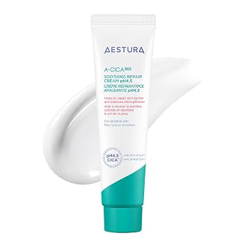 AESTURA A-CICA365 Crema hidratante en gel reparador calmante con centella asiática + pantenol para enrojecimiento + tono desigual | Calma la piel + reduce el enrojecimiento | Adecuado para pieles