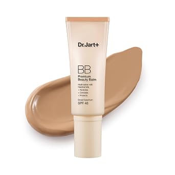 Dr.Jart+ Crema hidratante teñida coreana BB prémium con SPF 40 y niacinamida | crema bb | tinte de piel | maquillaje coreano, 1.35 onzas líquidas