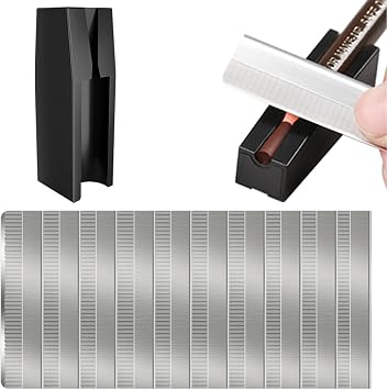 Sacapuntas de cejas para cejas, impermeable, desprendible, y 10 sacapuntas