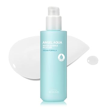 BEYOND Angel Aqua Loción humectante (6.8 fl oz) - Hidratante ligero y no pegajoso para pieles sensibles. Fórmula vegana Crema coreana para el cuidado de la piel. Chervil, ácido hialurónico.
