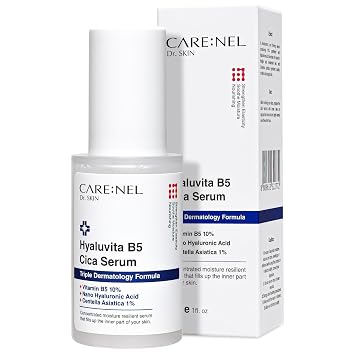 Suero de ácido hialurónico para rostro coreano - Extracto puro de centella asiática niacinamida para acné Cica - B5 pantenol 10% elasticidad coreana cuidado de la piel productos de belleza 1.0 fl oz/1fl.oz