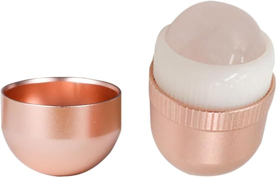 ORFOFE Pink Jade Facial Roller Massager for Cooling Eye and Cheek Massage