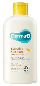 Derma B Everyday Sun Block Protector solar de gran tamaño SPF50+ PA++++