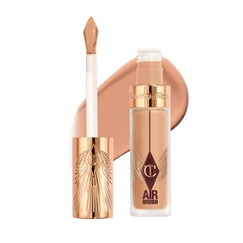 Charlotte Tilbury AIRbrush Corrector de desenfoque impecable – Corrector para ojeras, manchas y más – Hidratante, cobertura completa con un acabado mate natural