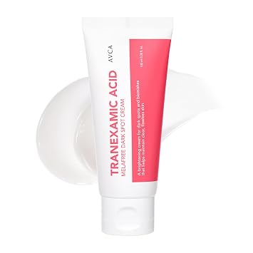 AVCA Hidratante de manchas oscuras de ácido tranexámico con niacinamida – Crema facial iluminadora coreana para manchas y tono de piel desigual – Cuidado de melanina, grande 3.4 fl oz (3.38 onzas