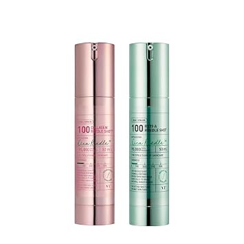 VT COSMETICS Colágeno Reedle Shot 100 y Reti-A Reedle Shot 100 suero de microagujas, refuerzo de la piel, 1.69 onzas líquidas (1.7 fl oz)*2