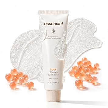 essenciel PDRN - Crema de cápsula de ceramida, 10,600 PPM de ceramida NP + ADN de salmón PDRN + nano liposoma, hidratante facial coreano para piel seca, sensible y envejecida, 1.69 fl oz (50 ml)