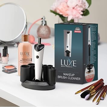Limpiador Luxe de brochas de maquillaje, limpia y seca todas las brochas de maquillaje en cuestión de segundos
