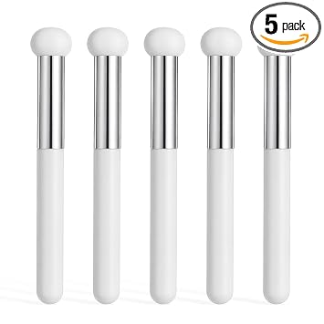 5 brochas de maquillaje de hongos, aplicadores de brochas para correctores, brochas para base, esponja para polvo, aplicador de maquillaje de ojos, brochas para sombra de ojos para mujeres y niñas
