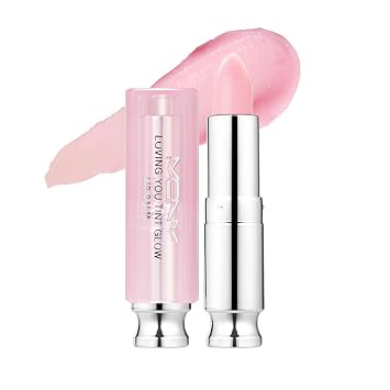 (MACQUEEN NEWYORK) Loving You Glow Lip Balm - #11 Lovely Pink, tratamiento labial tintado ultrahidratante, cuidado labial hidratante de larga duración, tono suave, 0.12 oz (3.5 g)