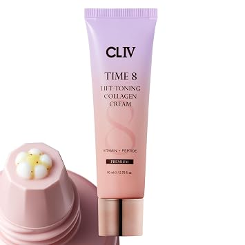 Time 8 Lift Crema tonificante de colágeno – Crema hidratante facial coreana para el cuidado de la piel con péptidos, niacinamida y complejo multivitamínico – 2.7 fl oz (2.7 fl oz)