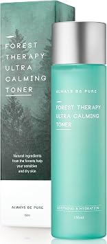 Forest Therapy - Tónico CICA con Centella Asiatica, cuidado de la piel coreano hidratante para pieles sensibles y propensas al acné, niacinamida y ácido hialurónico, tónico facial K-Beauty, 5.07 fl oz