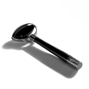 Keys Soulcare Rodillo facial de obsidiana, piedra artesanal, promueve la tranquilidad, energiza y revitaliza la textura y el tono de la piel, vegano, libre de crueldad
