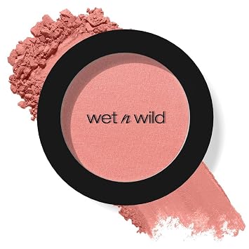 wet n wild Color Icon - Rubor, sin esfuerzo, mate, natural, traslúcido, mezcla sin costuras, aceite de jojoba suave con infusión de lujo, libre de crueldad animal y vegano, rosa Pinch Me
