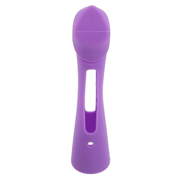 Dispositivo de cuidado de la piel Funda de silicona elástica a prueba de golpes para el hogar, instrumentos de belleza, salón o cuidado diario, compatible con Medicube Purple
