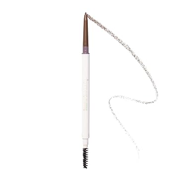 Kara Beauty Essentials - Lápiz micro para cejas infundido con aceite de ricino, lápiz de cejas retráctil de larga duración con punta fina y cepillo de carrete para cejas más completas. Maquillaje de