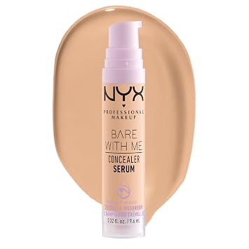 NYX PROFESSIONAL MAKEUP Bare With Me - Suero corrector, Maquillaje corrector para hasta 24 horas de hidratación - Beige
