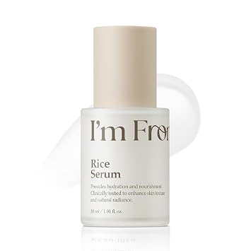 I'm From Suero de arroz, suero de arroz calmante profundo resplandor, Glass&Dewy, hidratación, diario, todo tipo de piel, cuidado coreano de la piel 1.01fl.oz