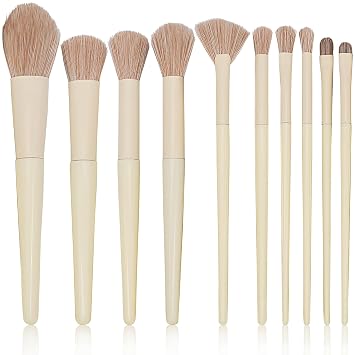 Juego de brochas de maquillaje sintéticas para base, polvo, correctores y sombras de ojos para dominar el arte del maquillaje