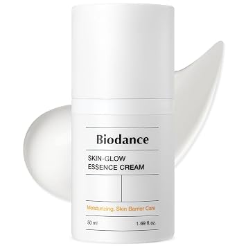BIODANCE Skin Glow Essence Cream, hidratante, hidratante, antienvejecimiento, hidratante facial diario con ácido hialurónico, ceramida, cuidado de la piel coreano, regalos de cuidado personal para
