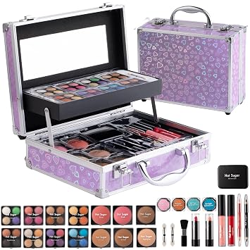 Kit de maquillaje Hot Sugar Deluxe Starter Gift Set para adolescentes y mujeres (amor púrpura)