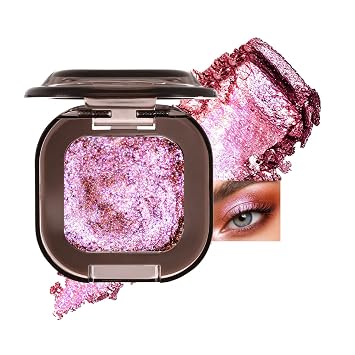 Paleta única de sombra de ojos rosa rubor multicromático