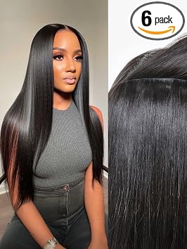 LUVME Invisible Silky Straight 100% Real Human Hair Clip In Extensions