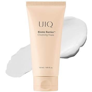 UIQ Espuma limpiadora de barrera bioma, pH bajo, para pieles sensibles