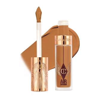 Charlotte Tilbury AIRbrush Corrector de desenfoque impecable – Corrector para ojeras, manchas y más – Hidratante, cobertura completa con un acabado mate natural