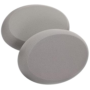 NOLITOY 2 unids Maquillaje de las mujeres grande forma de cono polvo soplo no látex para uso seco y húmedo maquillaje esponja agua para expandir la fundación polvo soplo