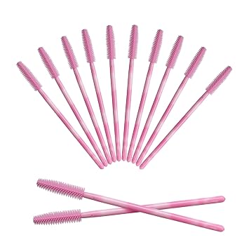50 cepillos desechables de silicona para pestañas