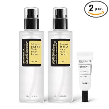 COSRX Caracol 96% Esencia de Mucina 2ea y Retinol 0.1% Crema Mini Muestra