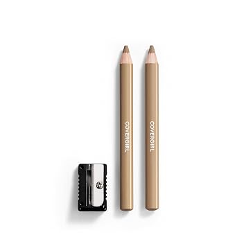 COVERGIRL - Relleno fácil de cejas + lápiz de cejas definido, sacapuntas incluido, fórmula mezclable, de larga duración, profundamente pigmentada, 100% libre de crueldad animal