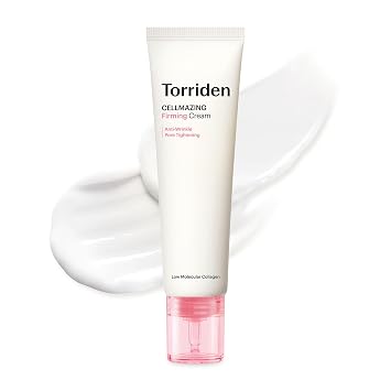Torriden CELLMAZING Crema reafirmante de colágeno de 2.0 fl oz (2.02 onzas líquidas) | Mejora los poros y las arrugas caídos | Complejo de colágeno 5D, complejo de aminoácidos, péptido | Cuidado de la piel coreano