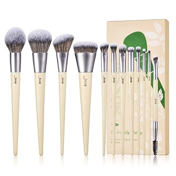 Jessup Pinceles de maquillaje 12pcs Diario Esencial Cepillo de Maquillaje