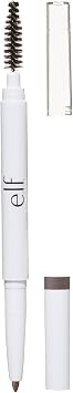 e.l.f. Lápiz de cejas Instant Lift, de doble cara, preciso, punta fina, forma, define, rellena cejas, contornos, peines, doma, marrón neutro, 0.006 onzas