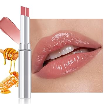 FeiCuiYun Bálsamo labial rosado polvoriento con color miel para mujeres, tinte hidratante transparente para manchas de labios, color labial hidratante para todos los tonos de piel, bálsamo labial