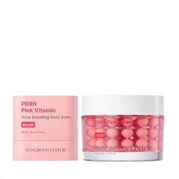 SUNGBOON EDITOR PDRN Pink Glow Duo Set, bálsamo PDRN Stick Balm + crema de cápsula PDRN, juego de regalo coreano para el cuidado de la piel para mujeres
