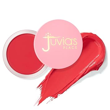 Juvia's Place Rubor en crema Blushed – Rosa Salvaje – Rubor en crema multiusos para mejillas y labios - Fórmula 2 en 1, textura suave y mezclable para un acabado suave y brillante - Maquillaje facial