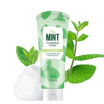 GASHINA STORY Mint Pore - Espuma limpiadora coreana para lavado facial (renovación), limpiador facial coreano para refrescar la piel propensa al acné, 130 g/4.58 oz (1 paquete)