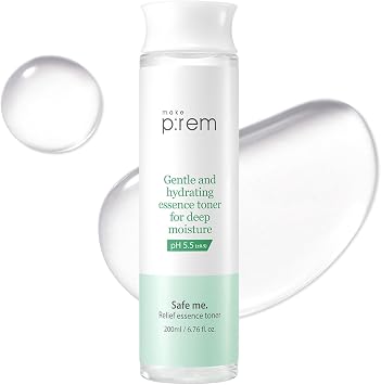 Make P:REM Safe Me. Tónico Relief Essence, tónico facial hidratante rápido y profundo, todo tipo de piel, hidratante las 24 horas, EVE vegano, cuidado de la piel coreano (6.76 fl oz, 6.8 fl oz)