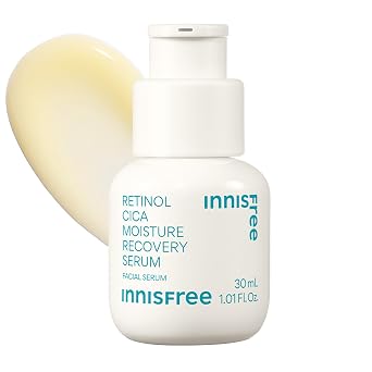 innisfree Suero de retinol Cica con ácido salicílico | Tratamiento coreano de recuperación de humedad con ácido hialurónico para hidratar el cuidado facial | Adecuado para principiantes y pieles