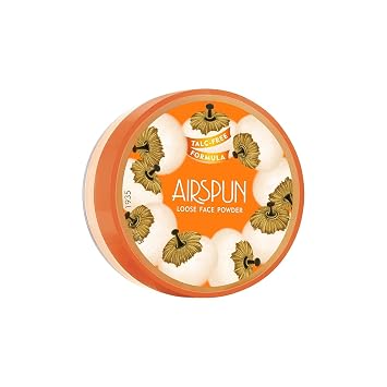 Airspun Polvo fijador suelto, sin talco, minimizador de poros, polvo facial absorbente de aceite, beige miel