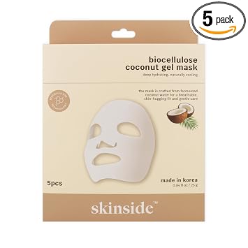 Biocellulose Coconut Gel Mask - Korean Face Mask (5 pcs)